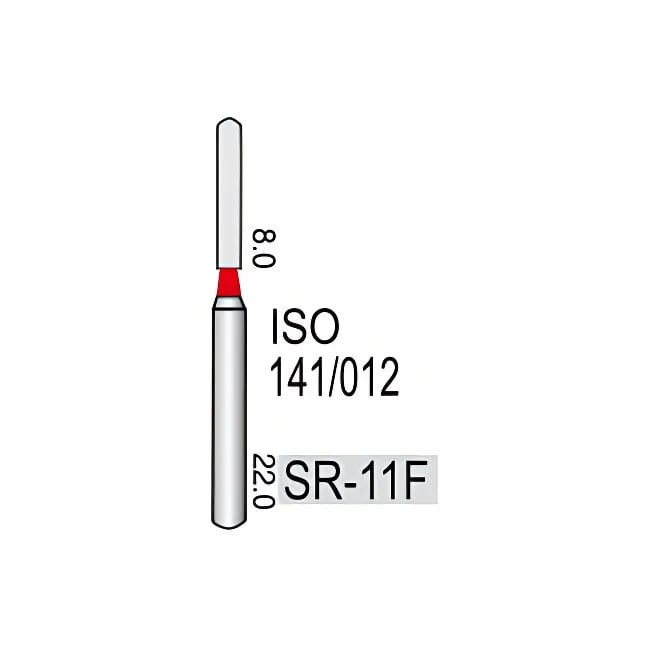 Shoulder Straight Round End Cylinder SR-11F, Fine Grit, 141/012