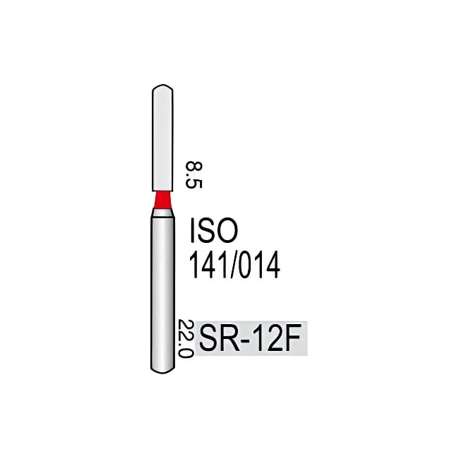 Shoulder Straight Round End Cylinder SR-12F, Fine Grit, 141/013