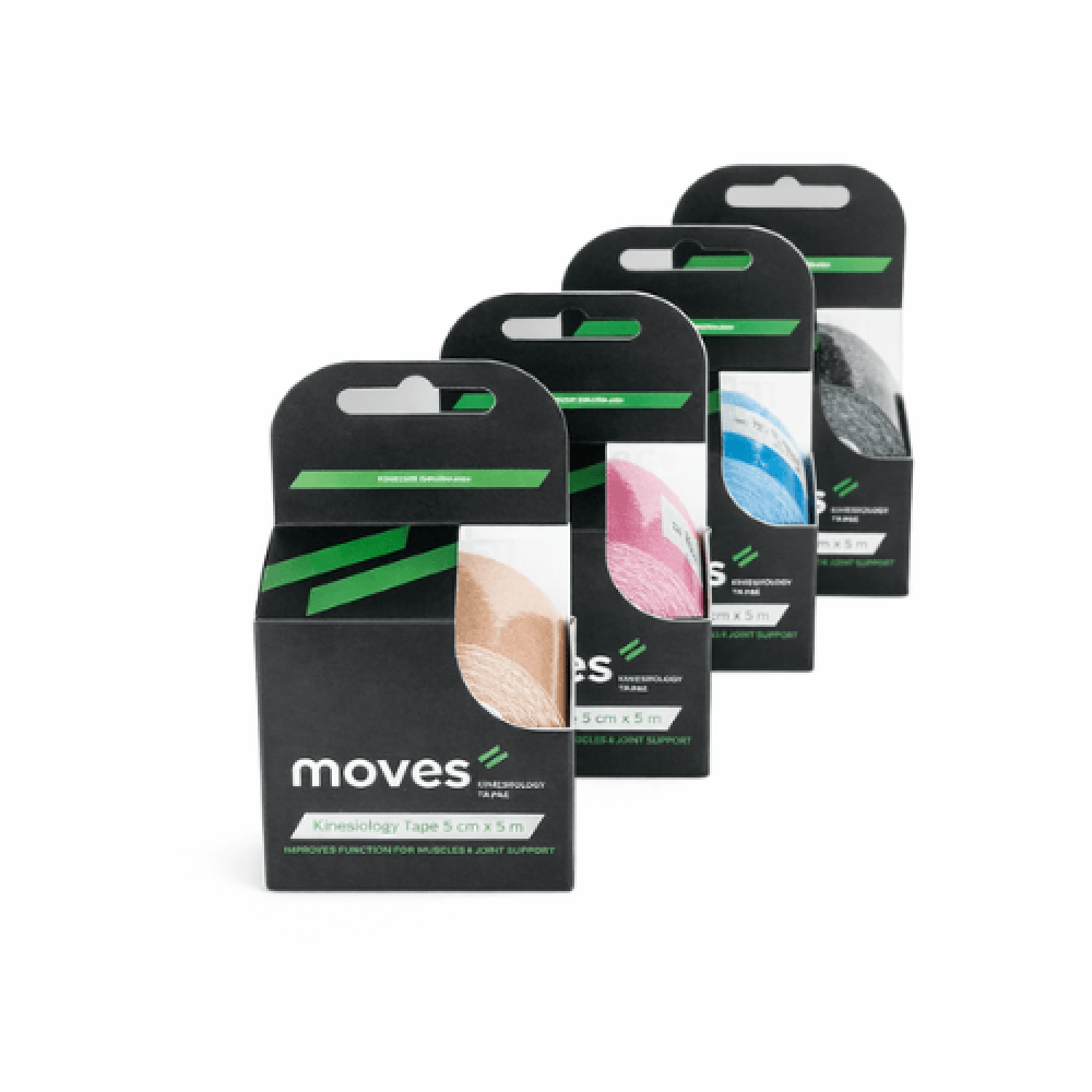 لاصق رياضي MoVeS Kinesiology Tape لدعم العضلات والمفاصل