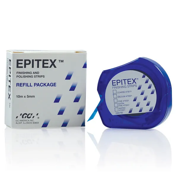 GC EPITEX, Finishing and Polishing Strips, 10m, Medium (Green), Refill