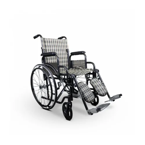 Wheelchair with Swing-Away Footrests