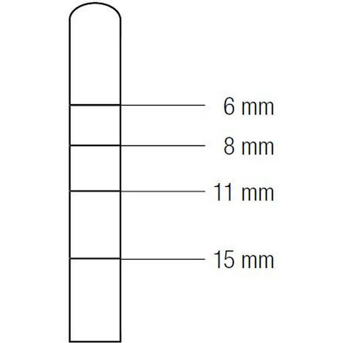 مطرقة عظم محدبة 3.2mm