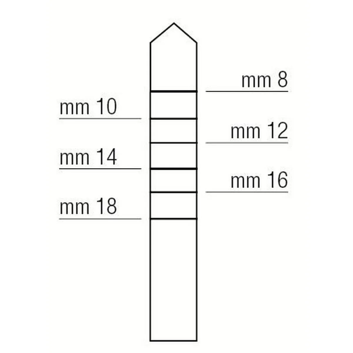 أوستيوتوم مدبب 3.8mm