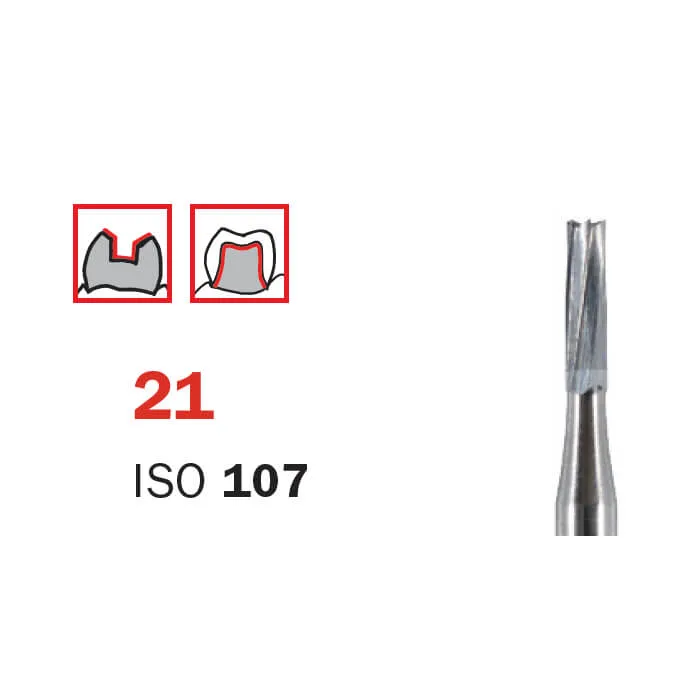 Carbide Bur, FG 008, Cylinder ISO #107