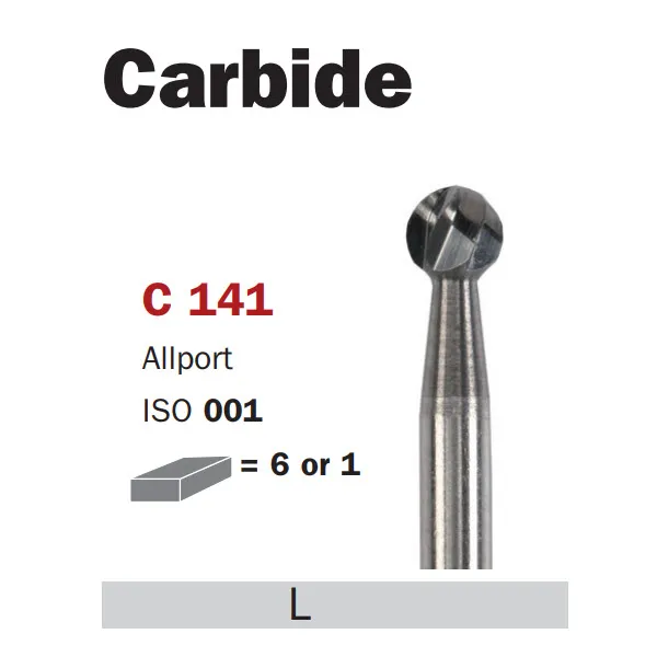 Carbide Bur, HP 023, Round ISO #001