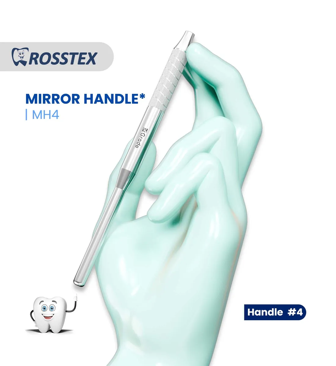 Dental Mirror Handle, Simple Stem, No. 4