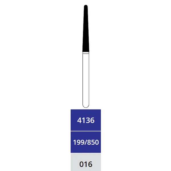 سنبلة ألماسية، مخروطية ذات نهاية مستديرة، متوسطة، FG Long 315-016, 4136