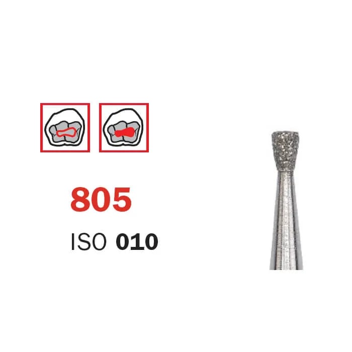 Diamond Bur, FG 012 Short, Medium, Inverted Cone ISO #010