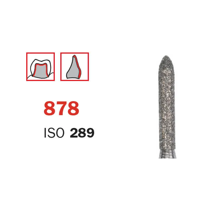 Diamond Bur, FG 018, X-Fine, Cone ISO #289