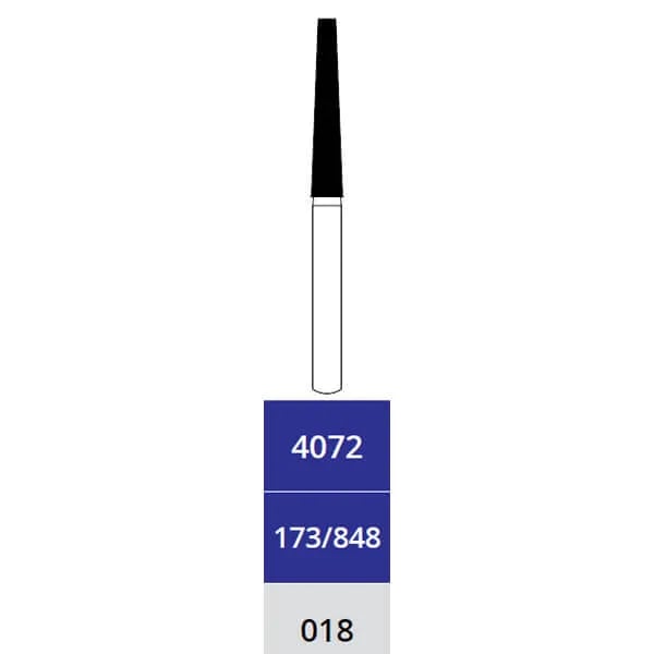 Diamond Bur, Truncated Cone, Medium, FG Long 315-018, 4072
