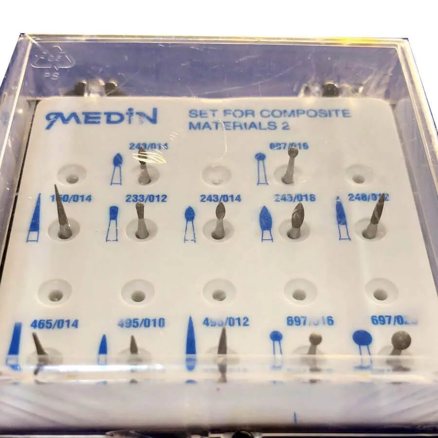 Diamond Burs Set For Composite Finishing, FG Set/12