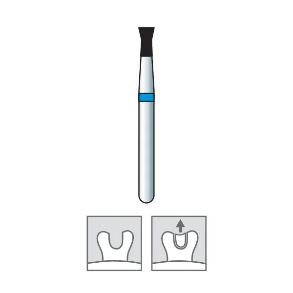 Diamond Burs, Inverted Cone, Medium Grit, FG 019-016
