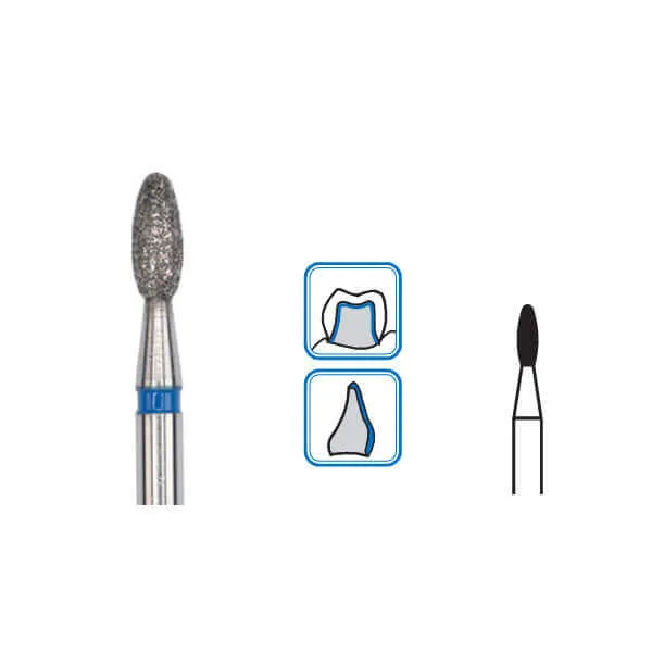 Diamond Burs, Oval, Medium, FG 012