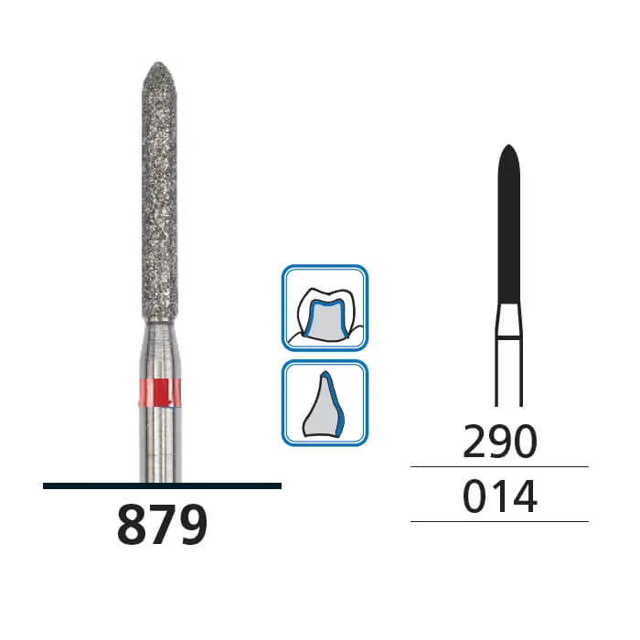 Diamond Burs, Torpedo, Fine, FG 014