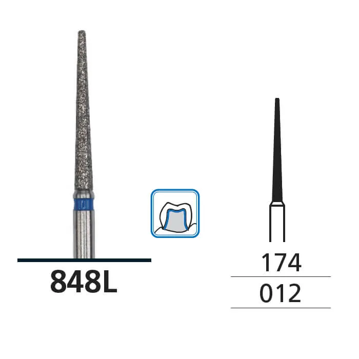 Diamond Burs, Truncated Cone, Medium, FG 012