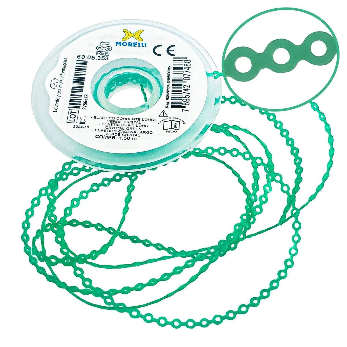 Elastic Chain Long, Crystal Green