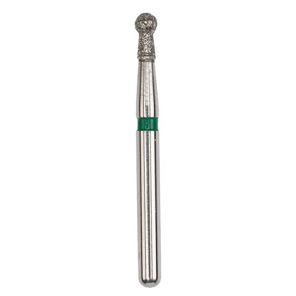 Diamond Bur, FG 014, Coarse, Round with Neck ISO #002