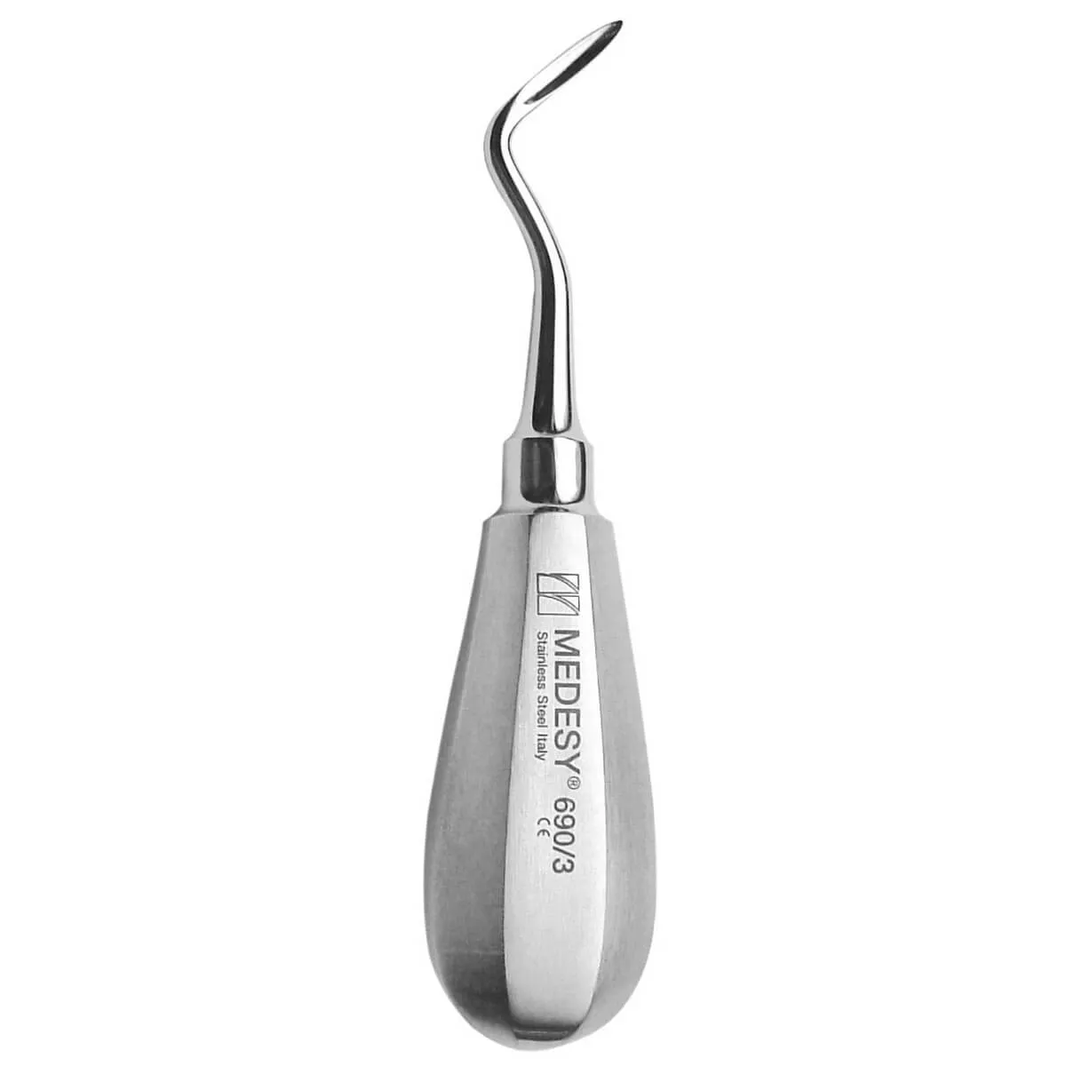 رافعة جذور Flohr 3mm يسار، رأس محزز