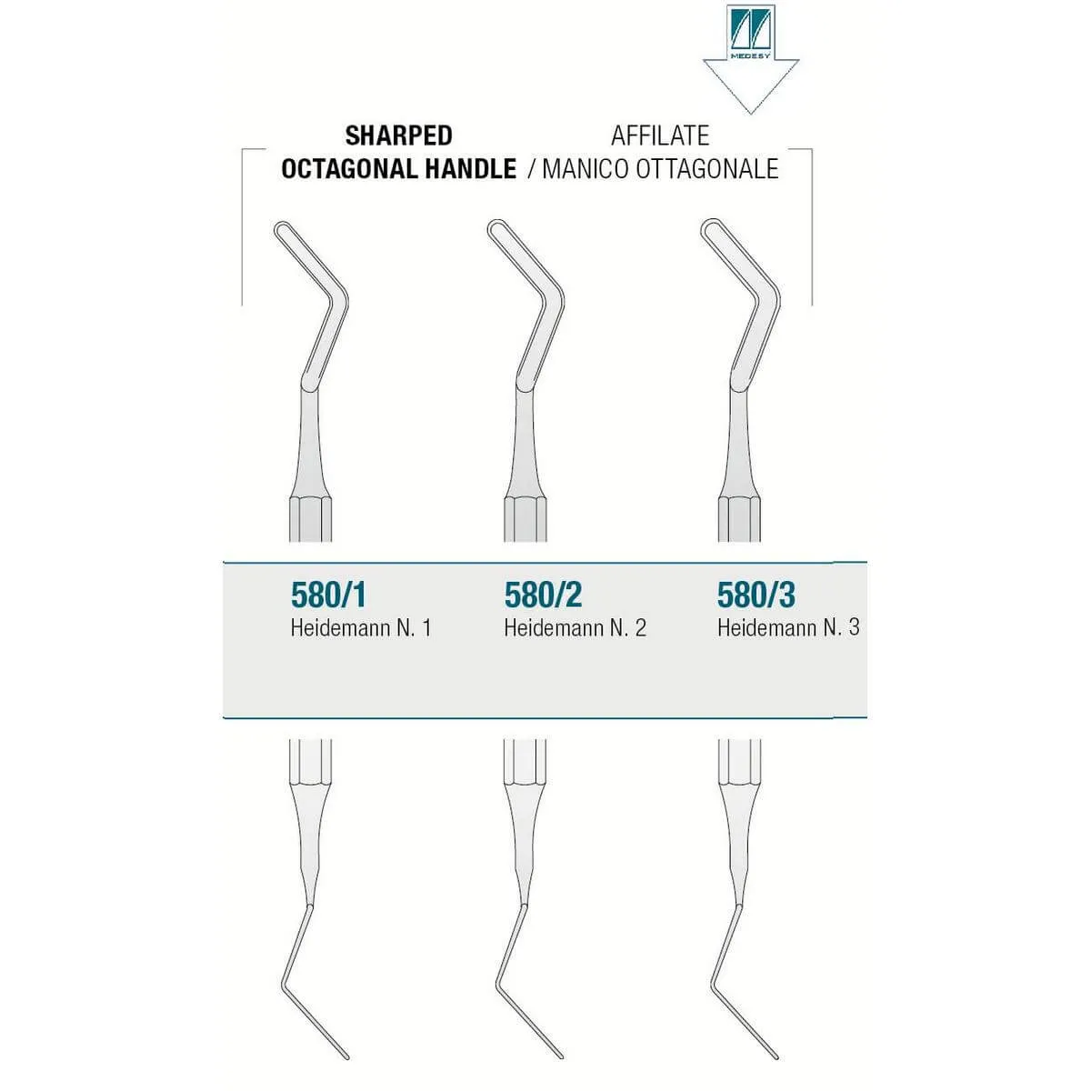 Composite Spatula Heidemann Sharp N.3