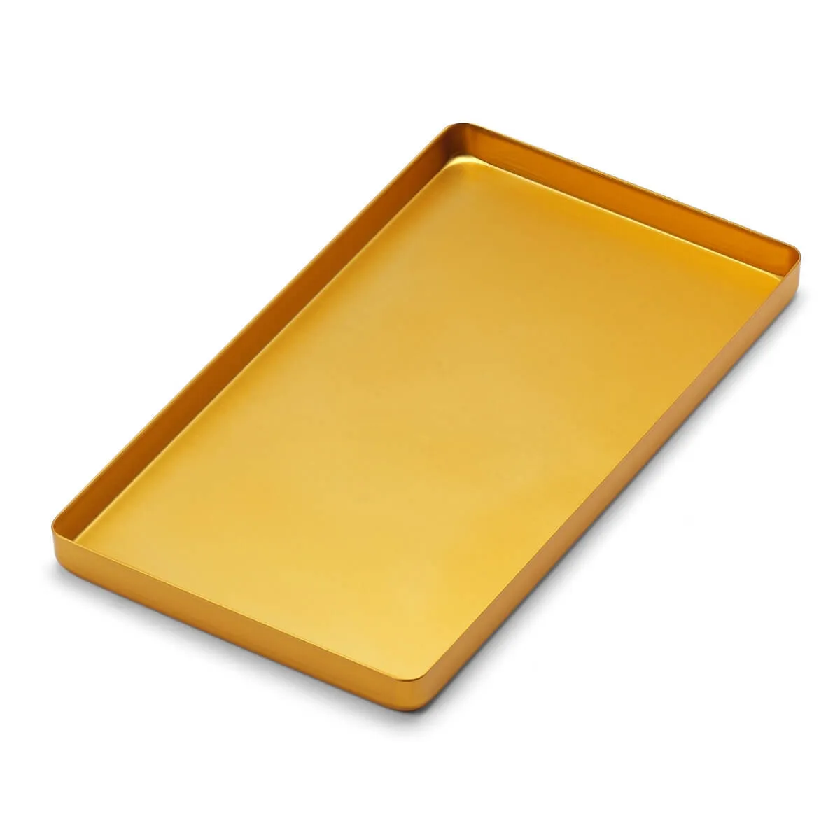 صينية Mini Aluminum ذهبية