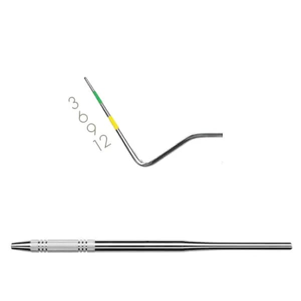 Probes, # 12, Single End, Yellow/Green, Standard Handle