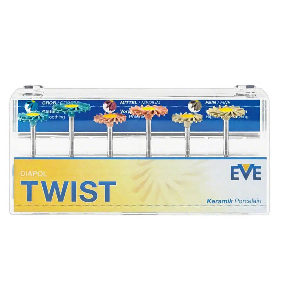 DIAPOL TWIST Kit، ملمع بورسلين، HP، مجموعة/6