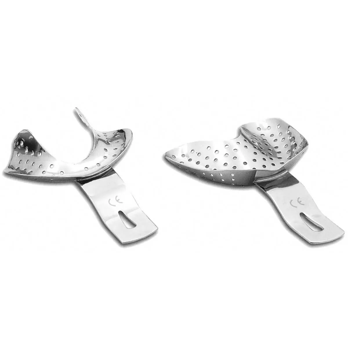 Impression Trays, Stainless Steel, Ehricke for Edentulous Jaws, Set/6