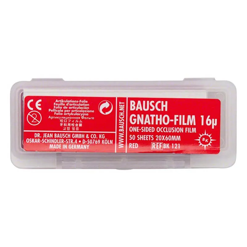 Gnatho-Film, Red, Width (20x60mm), 16µm Single Side, 50 Sheet