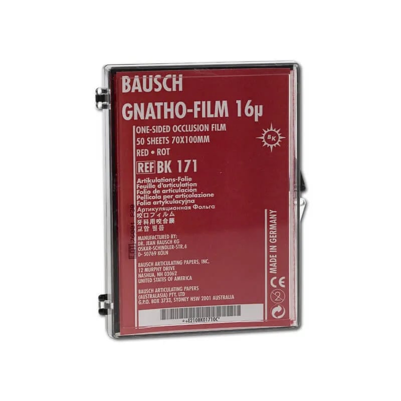 Gnatho-Film, Red, Width (70x100mm), 16µm Single Side, 50 Sheet