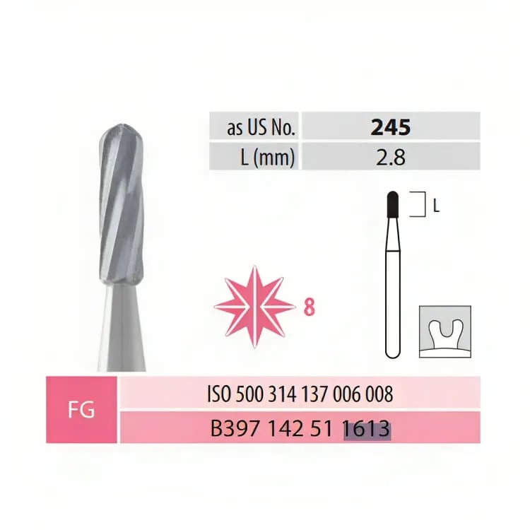 FG Tungsten Carbide Bur 500.314.137.006.008
