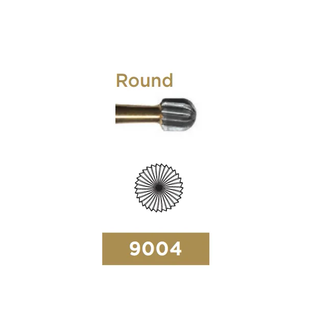 Trimming & Finishing Carbide Bur, Round, FG-014, 30 Blades