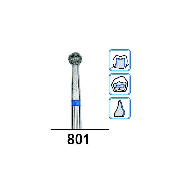Flat-End Taper Long Diamond Burs G847, Coarse Grit, FG-021