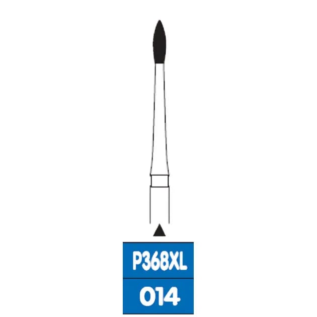 Perio Diamond Burs RA, Pointed Football 368XL, Super Fine Grit, FG-014