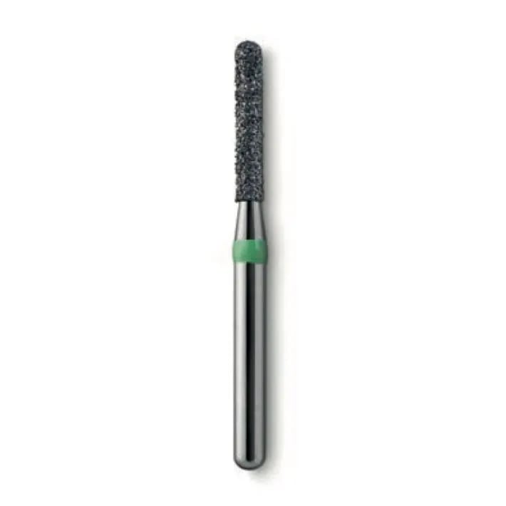 Round-End Cylinder Long Diamond Burs G881 DLC, Coarse Grit, FG-012