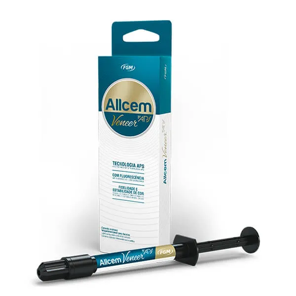 AllCem Veneer APS Opaque White، محقن أسمنت راتنج ضوئي المعالجة