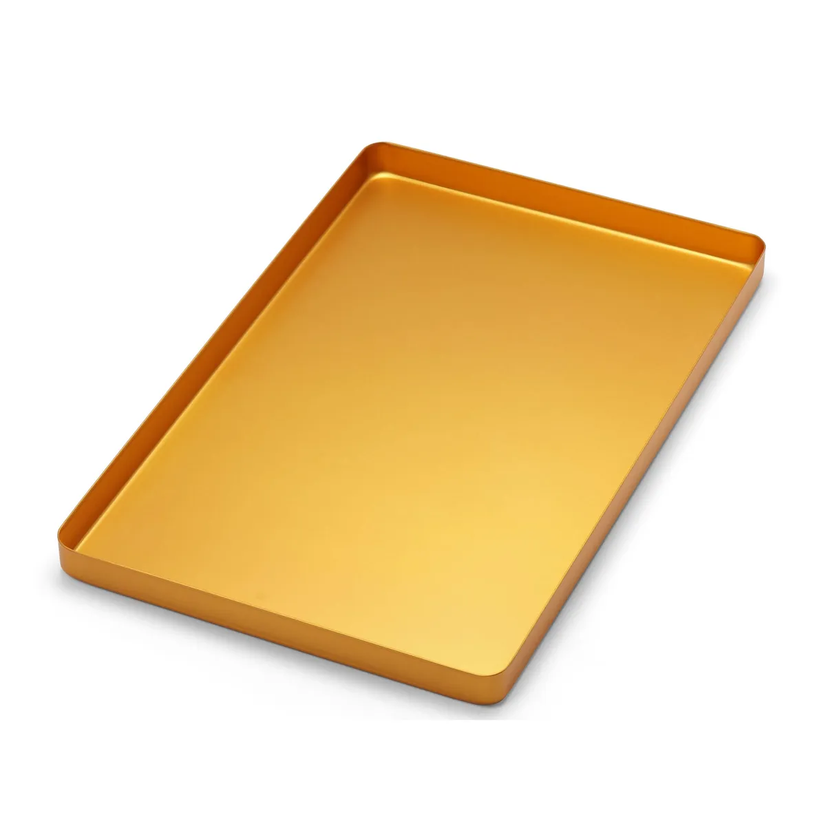 Aluminum Tray Yellow Normal 285x185x15mm
