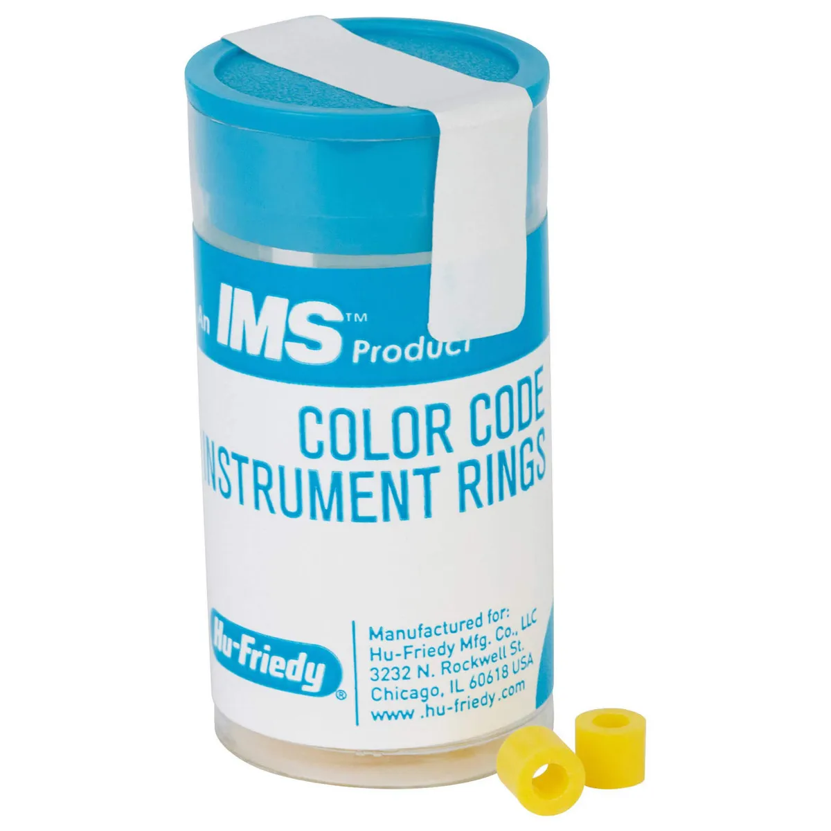 IMS Color Code Instrument Rings, Small, Yellow, PK/50