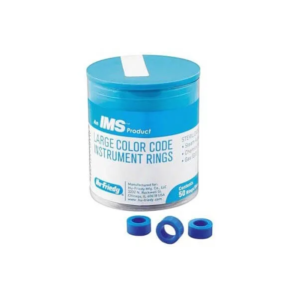 IMS Color Code Instrument Rings, Large, Blue, PK/50