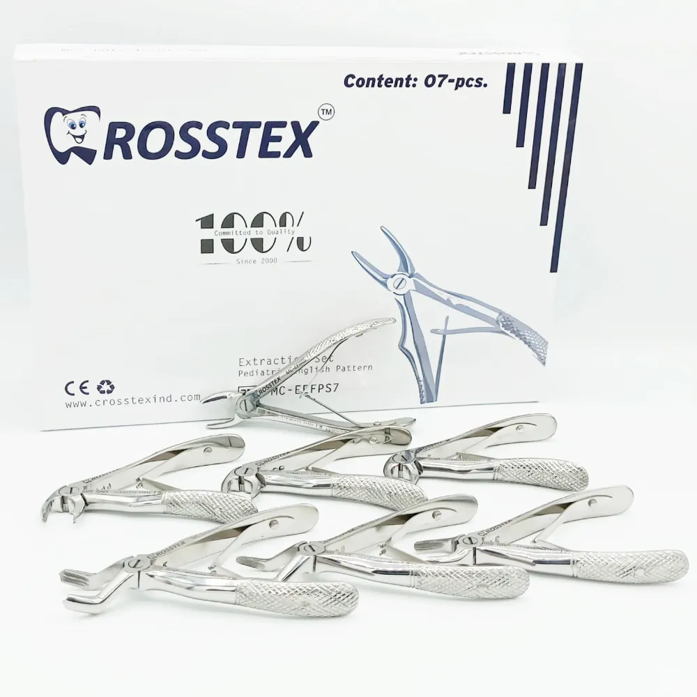 Dental Extraction Forceps Baby Set, 7 Pcs