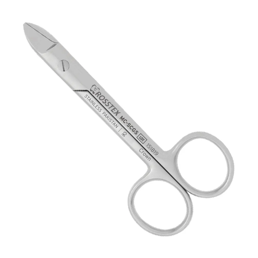 مقص جراحي Crown، 12.0 cm، مستقيم/مسنن، T/C