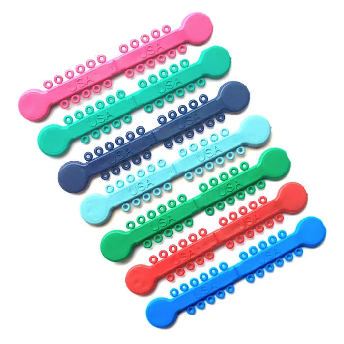 Versa-Tie, Elastomeric Ligature Ties, Ruby Red