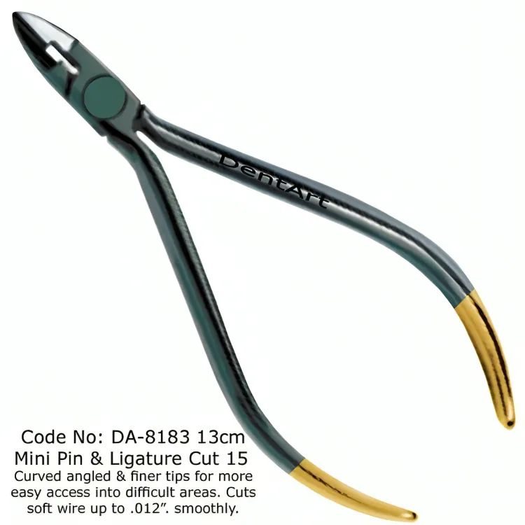 Mini Pin and Ligature Cutter, 15° Angled