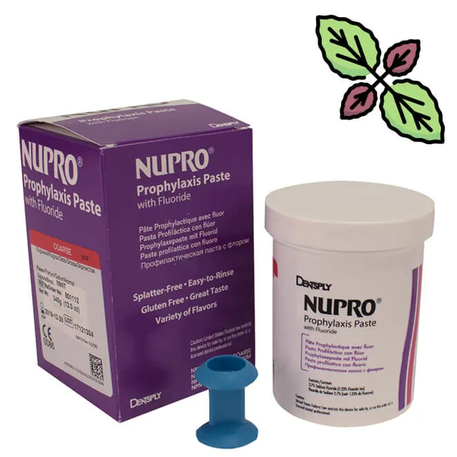 NUPRO Prophy Paste with Fluoride, Medium, Mint, Jar 340g