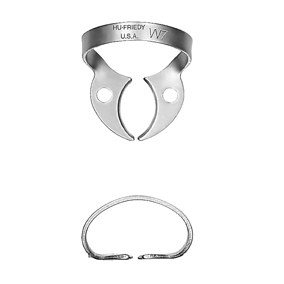 Rubber Dam Clamp #W7, Lower Molar