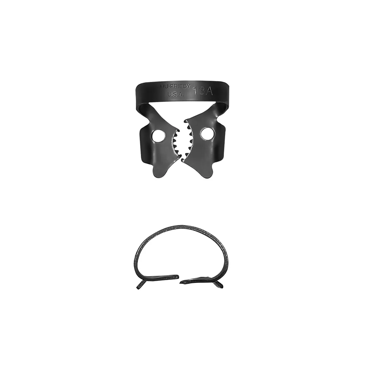 Rubber Dam Clamp #13A, Left Molar, BlackLine