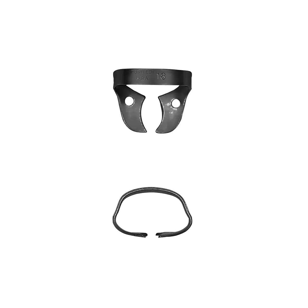 مشبك Rubber Dam #18، ضرس، BlackLine
