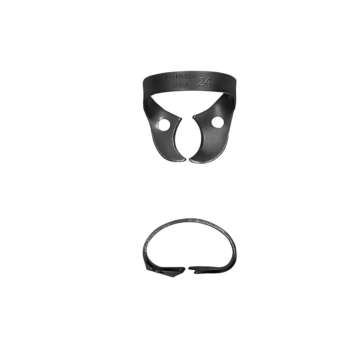 Rubber Dam Clamp #24, Left Molar, BlackLine