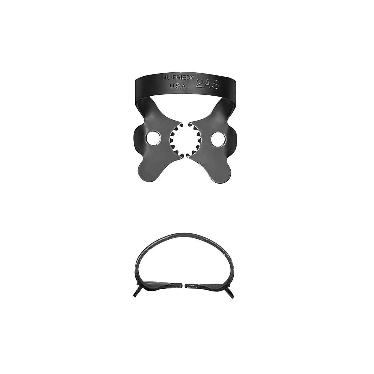 Rubber Dam Clamp #2AS, Large Premolars, BlackLine