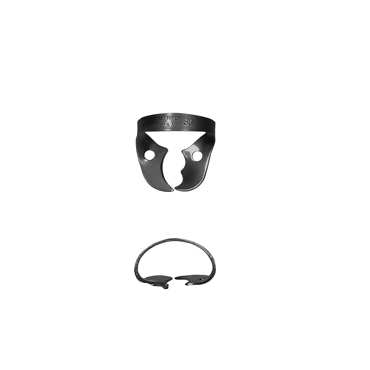 Rubber Dam Clamp #30, Upper Right Molar, BlackLine