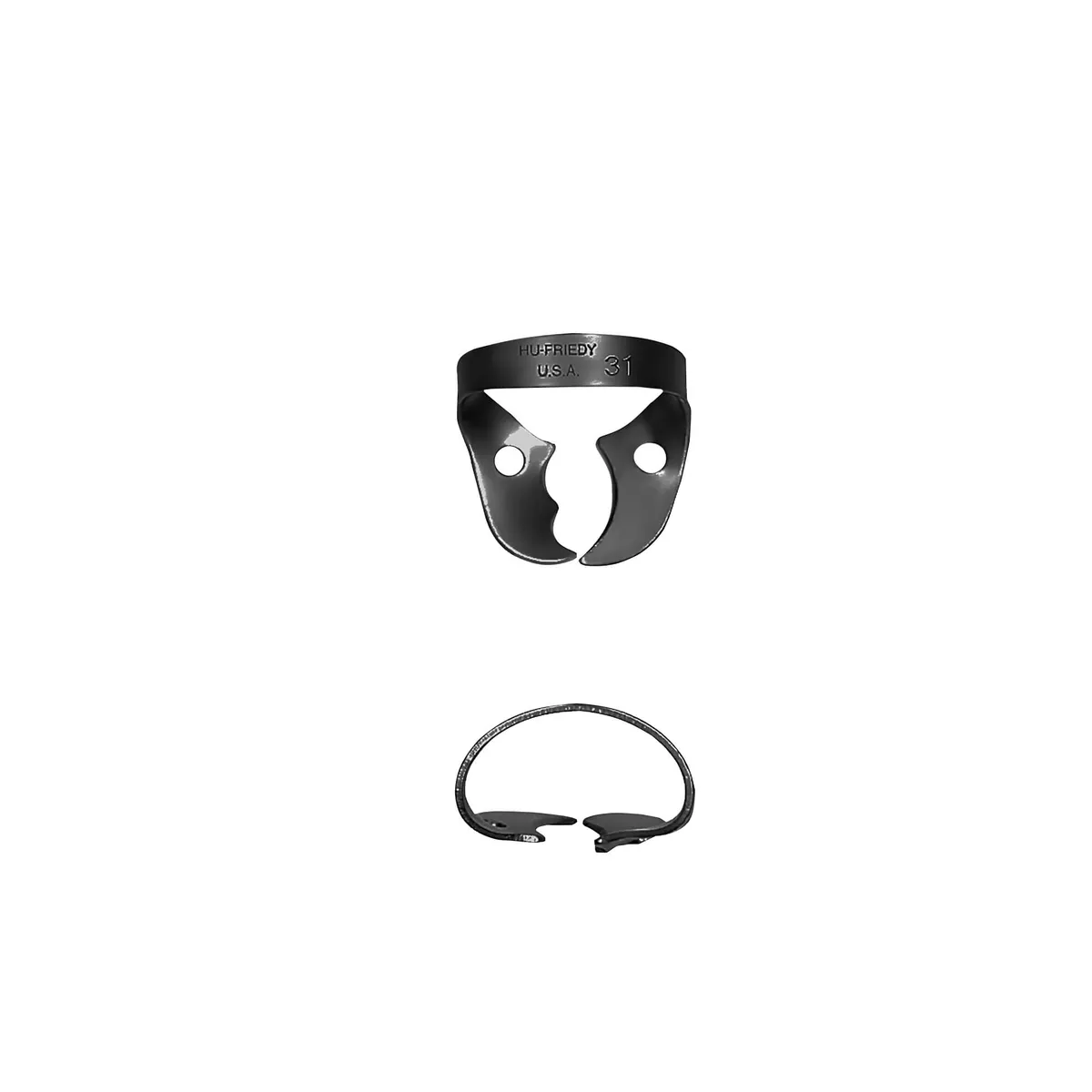 Rubber Dam Clamp #31, Upper Left Molar, BlackLine